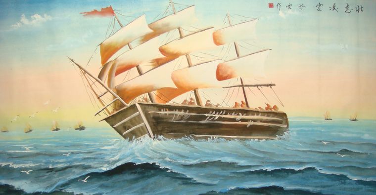 國(guó)畫(huà)壯志凌云